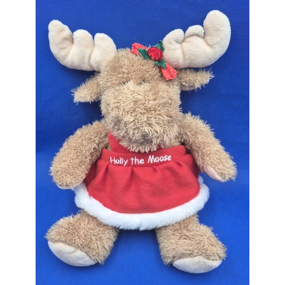 Holly the Moose Super Soft 15" Plush Red Dress Tanger Outlets